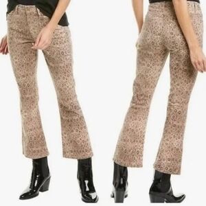 Frame Le Crop Mini Boot Snake Print Sz 31